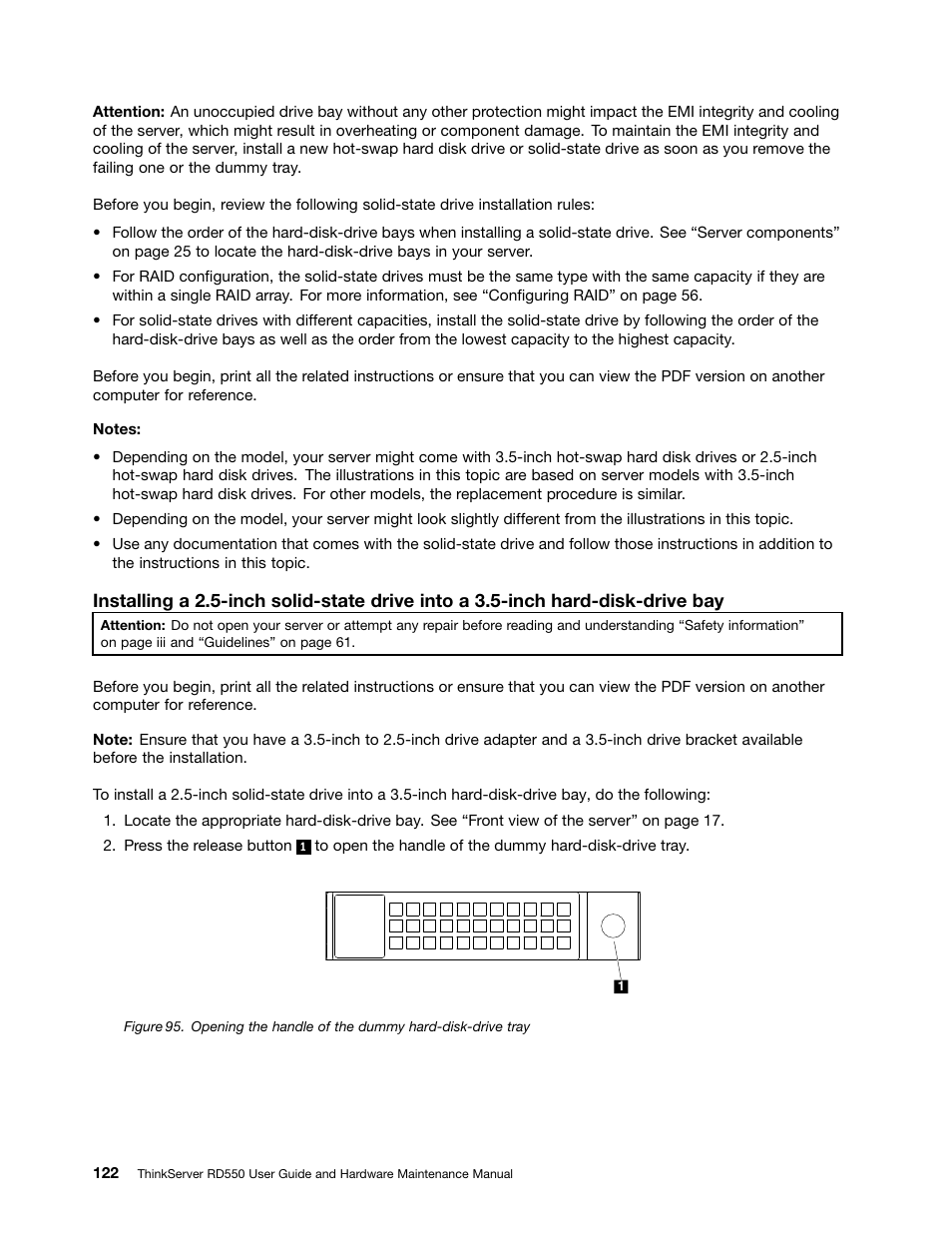 Lenovo ThinkServer RD550 User Manual | Page 136 / 184
