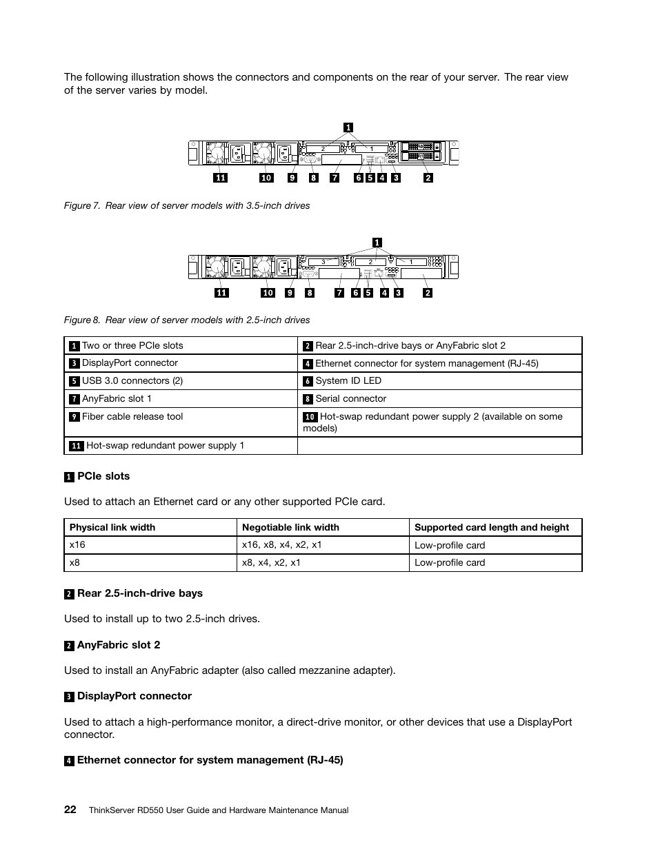 Lenovo ThinkServer RD550 User Manual | Page 36 / 184
