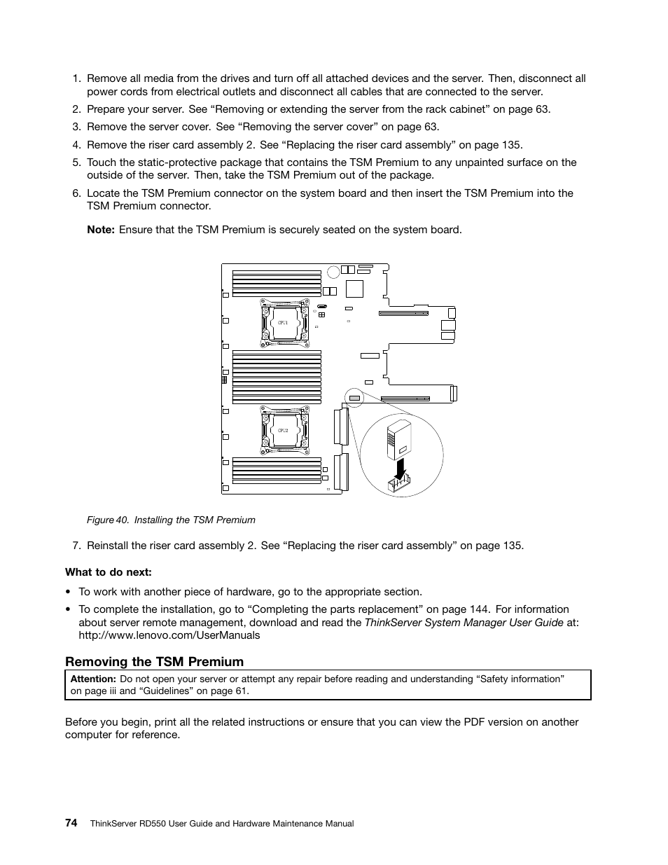 Lenovo ThinkServer RD550 User Manual | Page 88 / 184