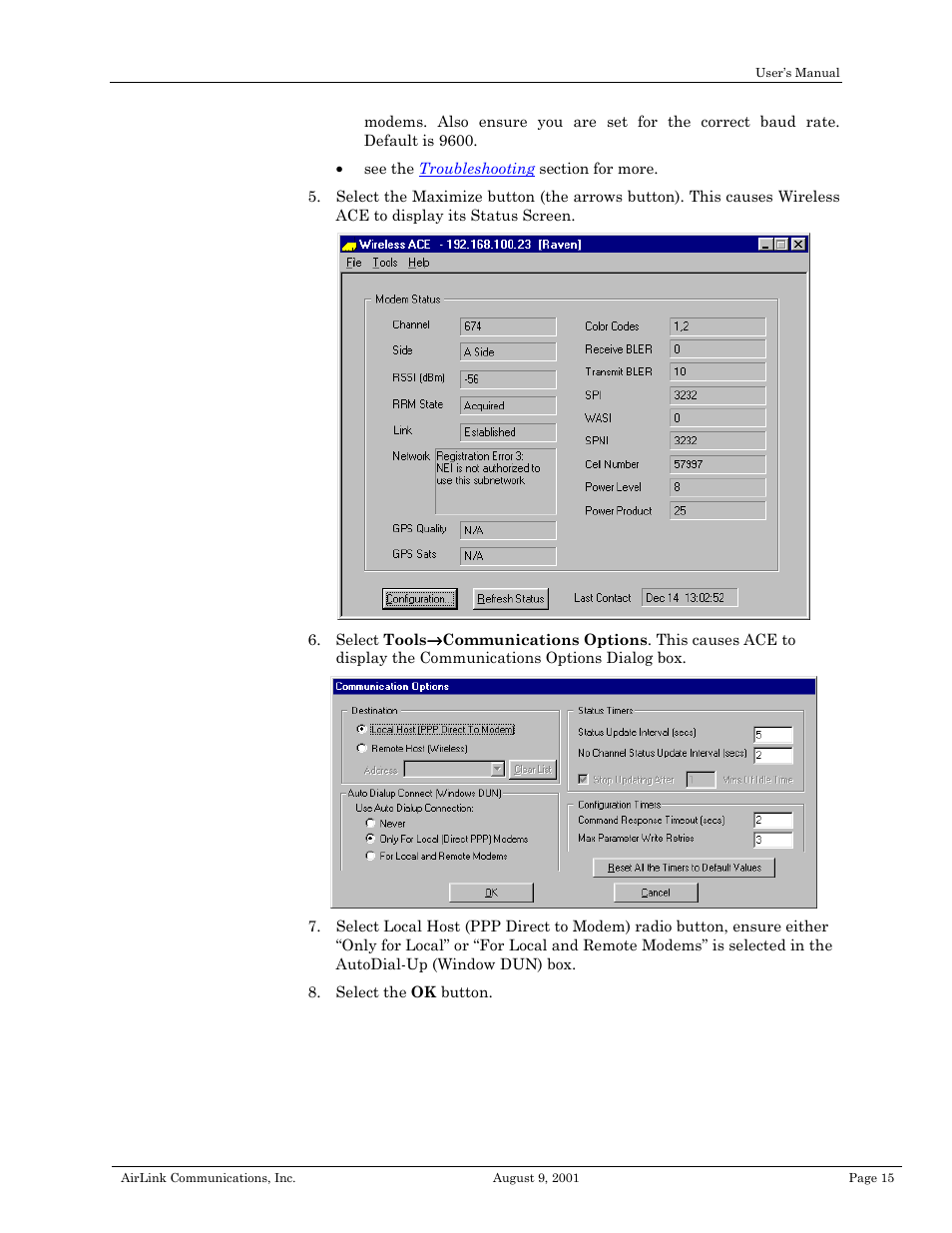 Airlink Raven II User Manual | Page 19 / 32
