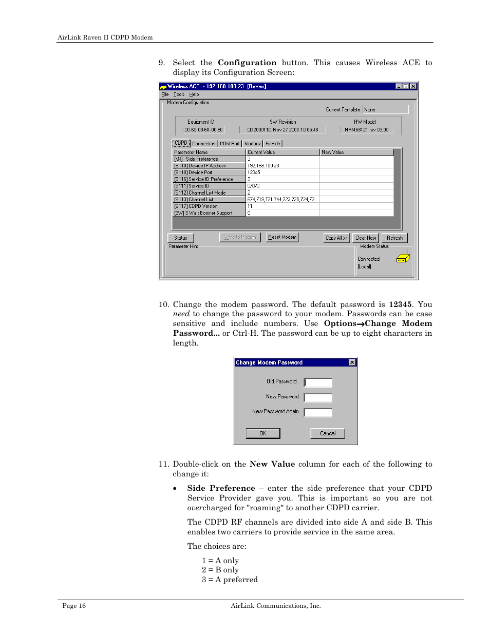 Airlink Raven II User Manual | Page 20 / 32