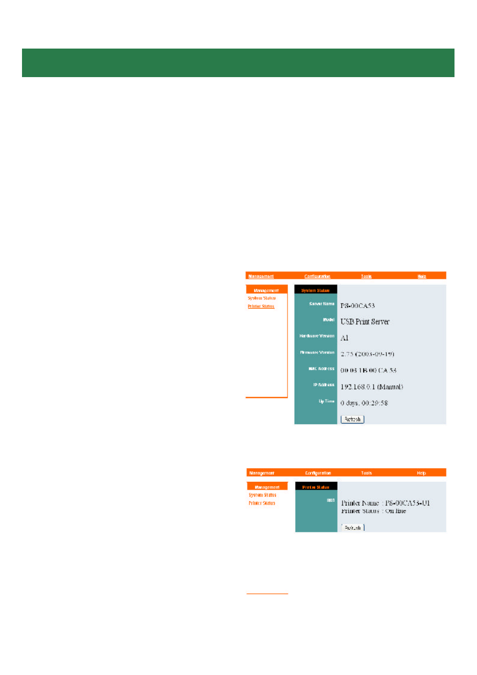 Management | Airlink APSUSB1 User Manual | Page 12 / 17