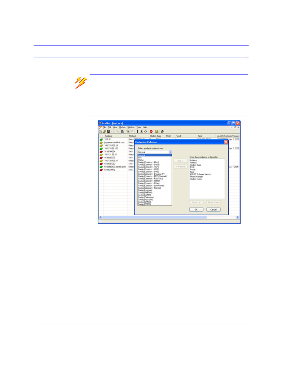 Acenet, Figure 4. acenet, Acenet 16 | Airlink Raven GPRS User Manual | Page 24 / 107