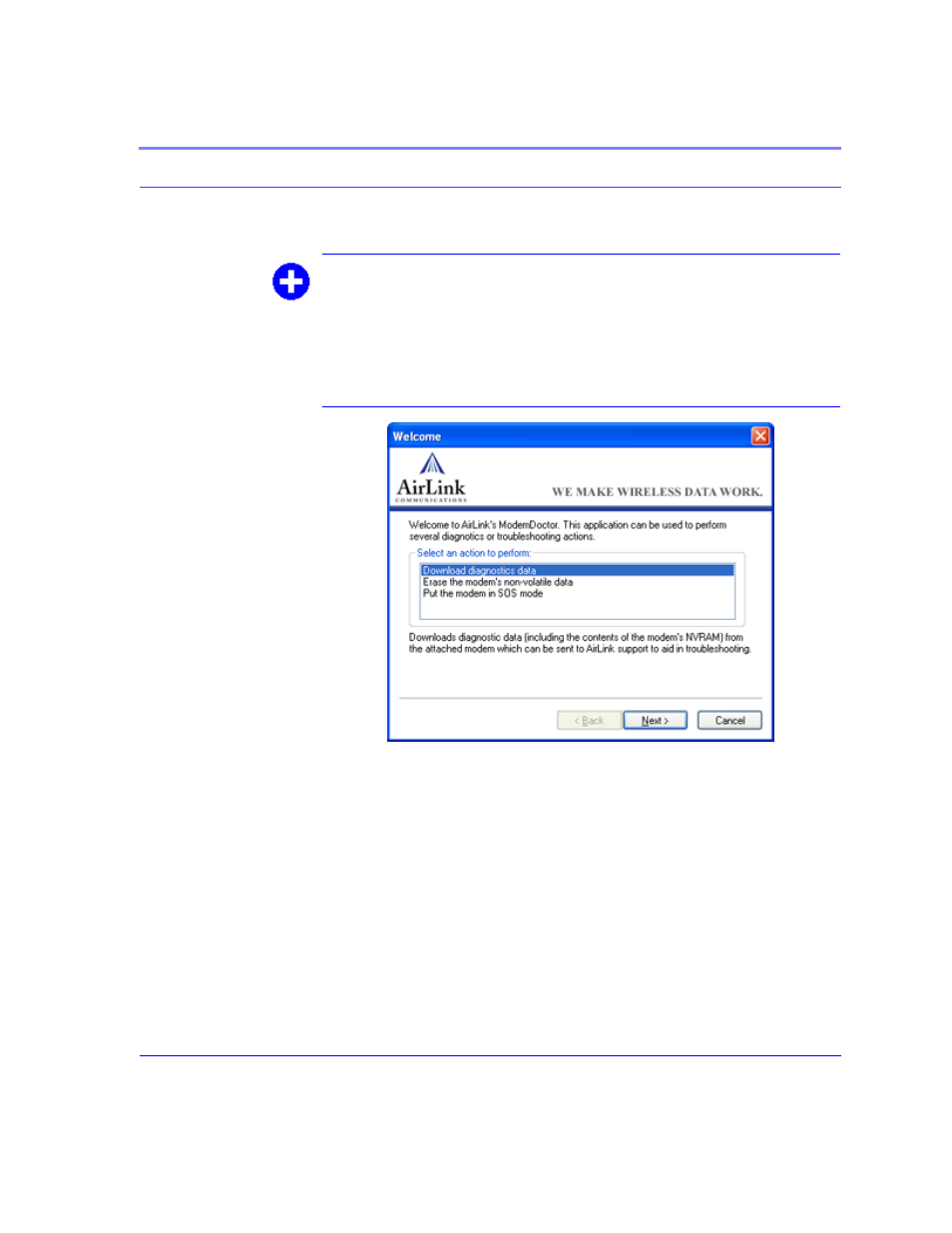 Modem doctor, Figure 5. modem doctor, Modem doctor 17 | Airlink Raven GPRS User Manual | Page 25 / 107