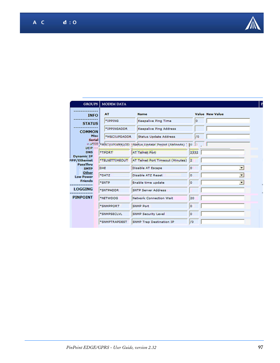 Other | Airlink PinPoint EDGE/GPRS User Manual | Page 103 / 156
