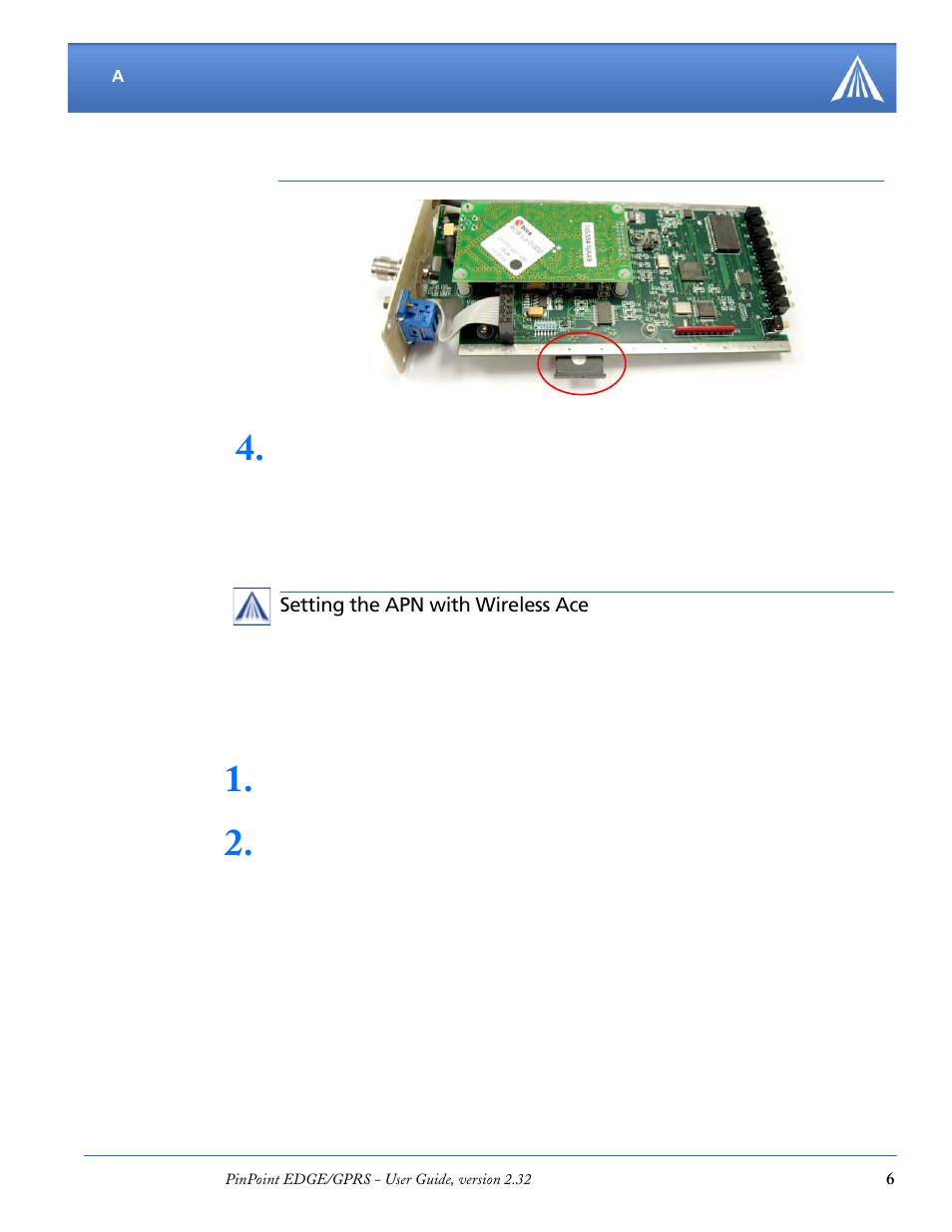 Finishing the sim installation, Setting the apn with wireless ace | Airlink PinPoint EDGE/GPRS User Manual | Page 12 / 156