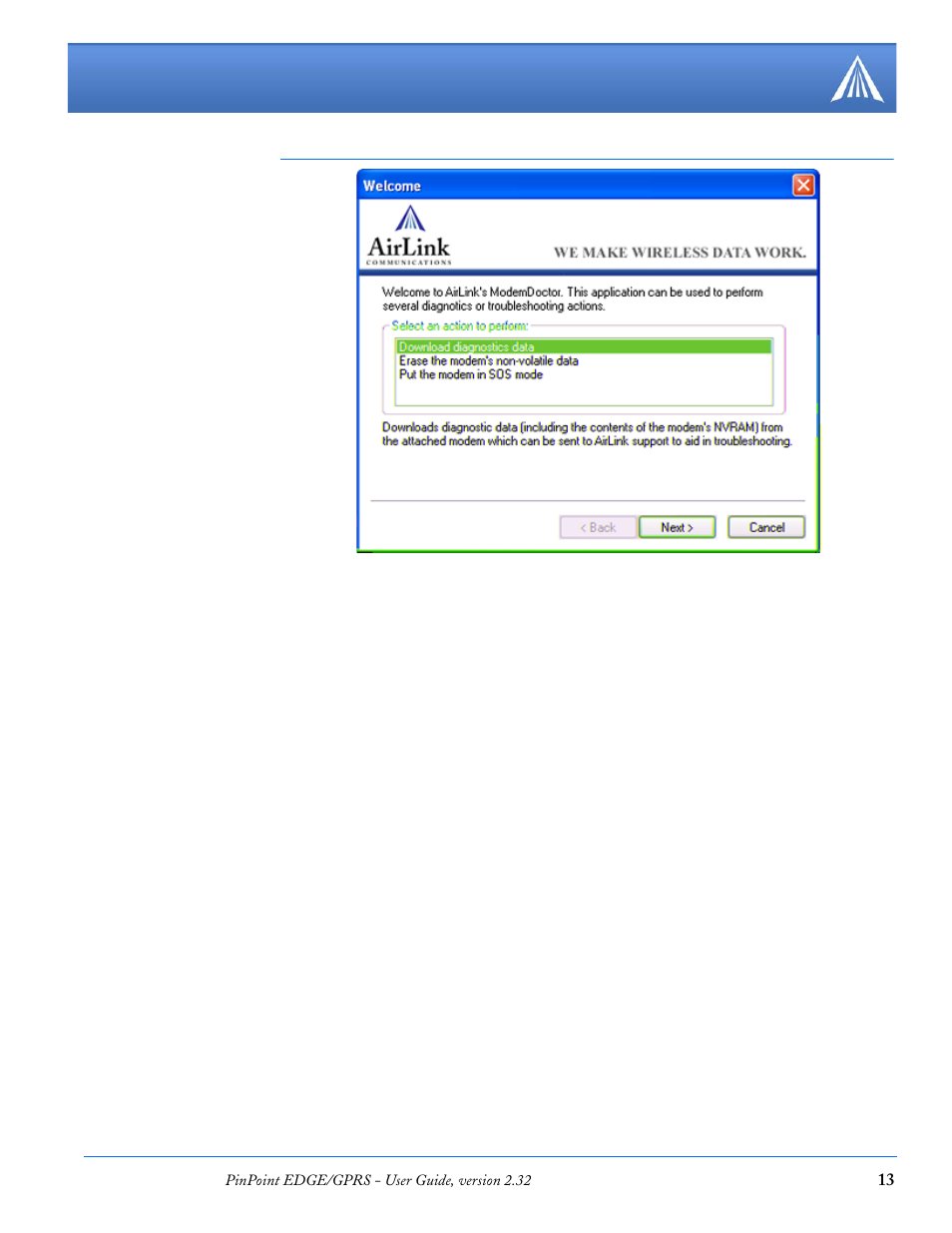 Airlink PinPoint EDGE/GPRS User Manual | Page 19 / 156