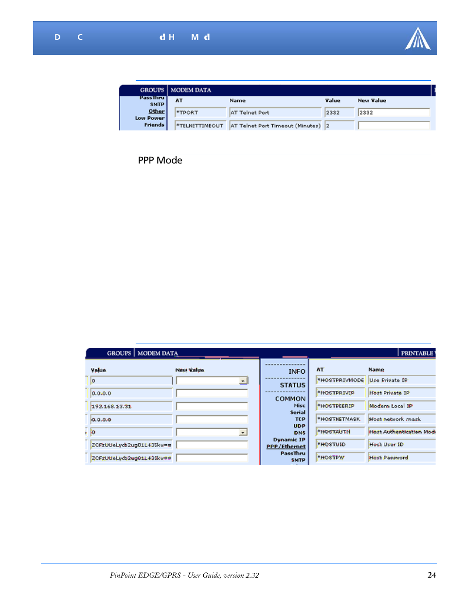 Ppp mode | Airlink PinPoint EDGE/GPRS User Manual | Page 30 / 156