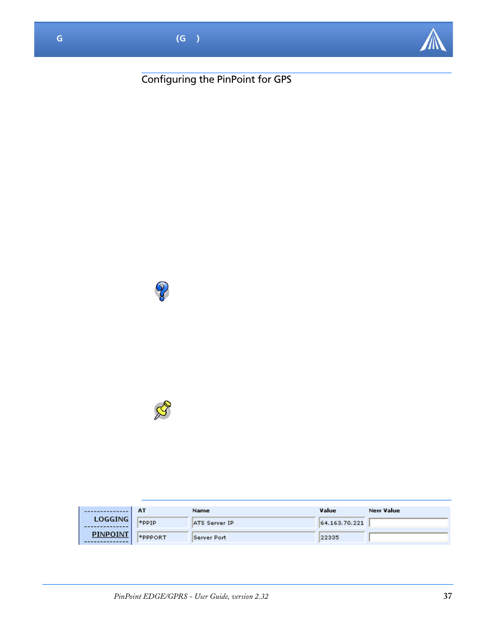 Configuring the pinpoint for gps, Before you begin to configure gps, Configuring the datum | Over-the-air (remote) host | Airlink PinPoint EDGE/GPRS User Manual | Page 43 / 156