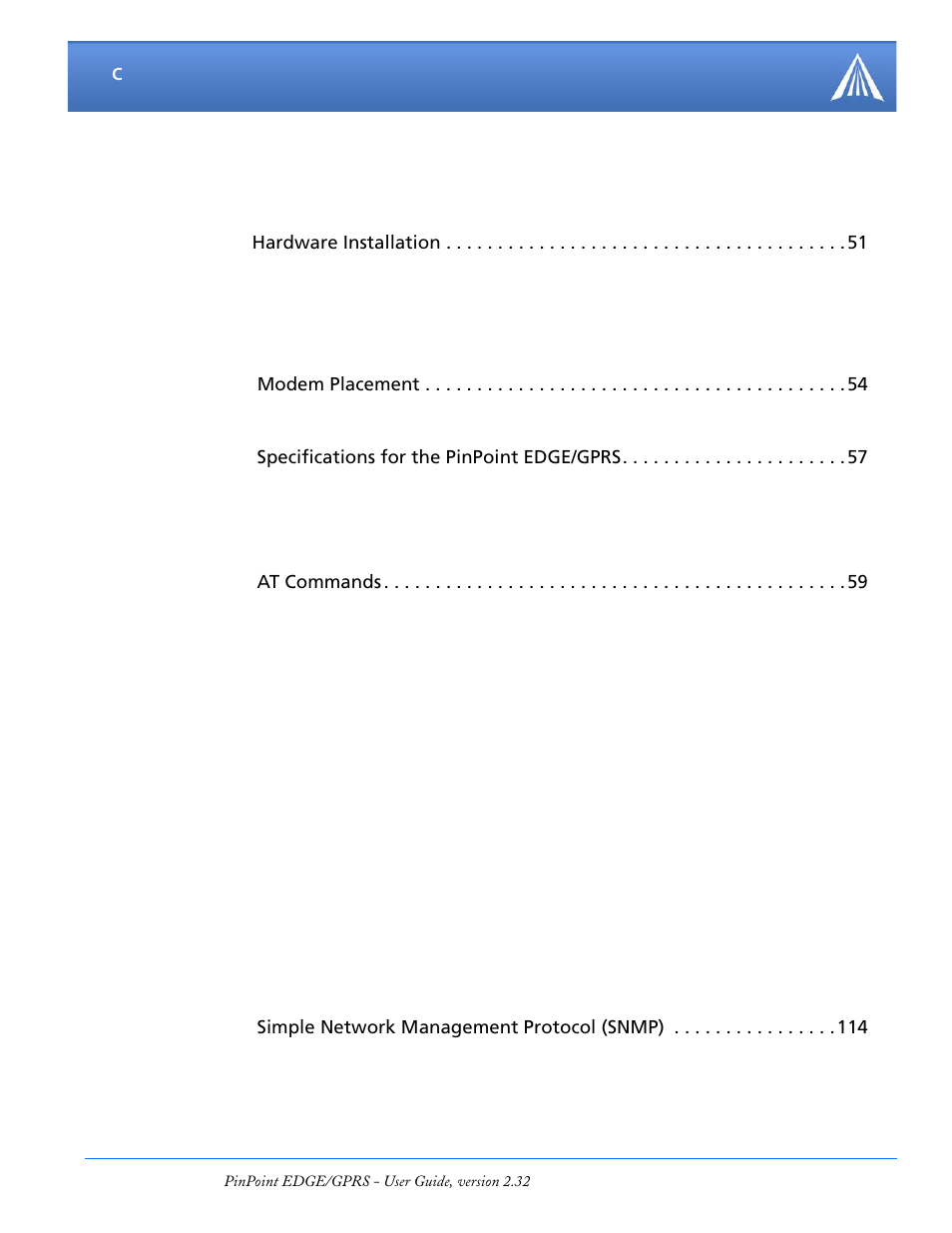 Airlink PinPoint EDGE/GPRS User Manual | Page 5 / 156