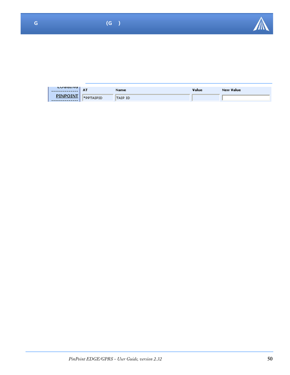 Taip id, Supported taip commands, Taip id supported taip commands | Airlink PinPoint EDGE/GPRS User Manual | Page 56 / 156