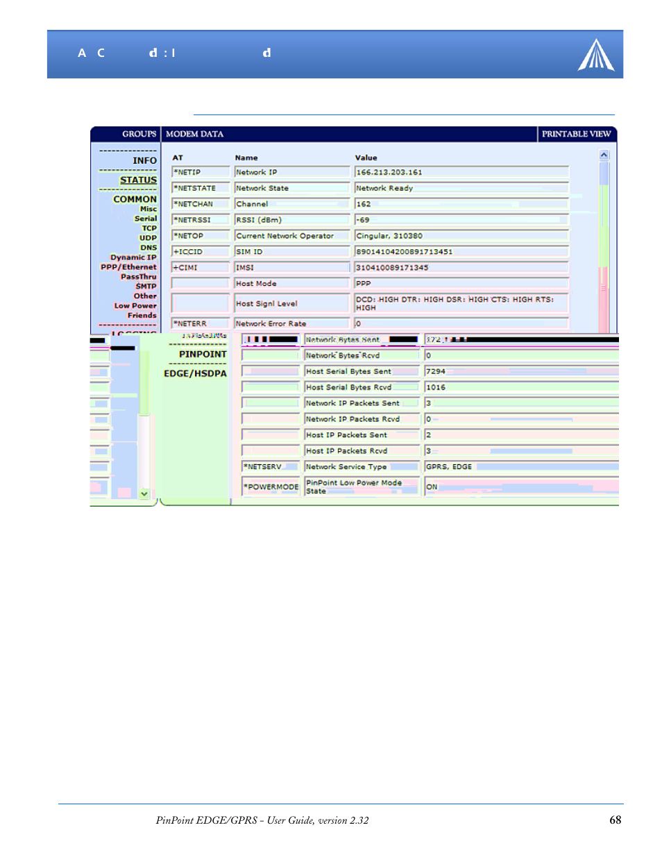 Airlink PinPoint EDGE/GPRS User Manual | Page 74 / 156