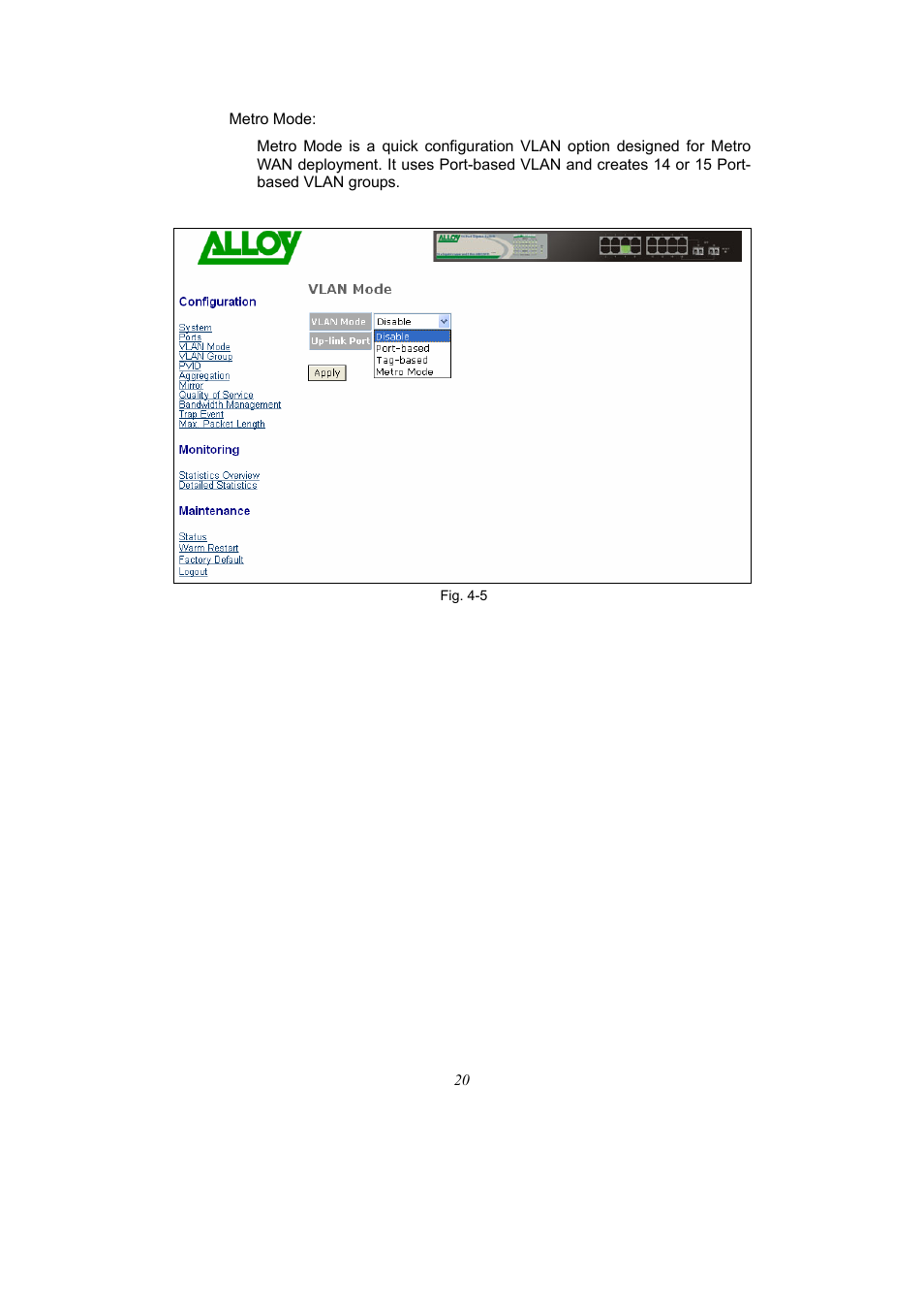 Alloy Computer Products 16-PORT GIGABIT WEB SMART SWITCH GSS-16T2SFP User Manual | Page 26 / 66