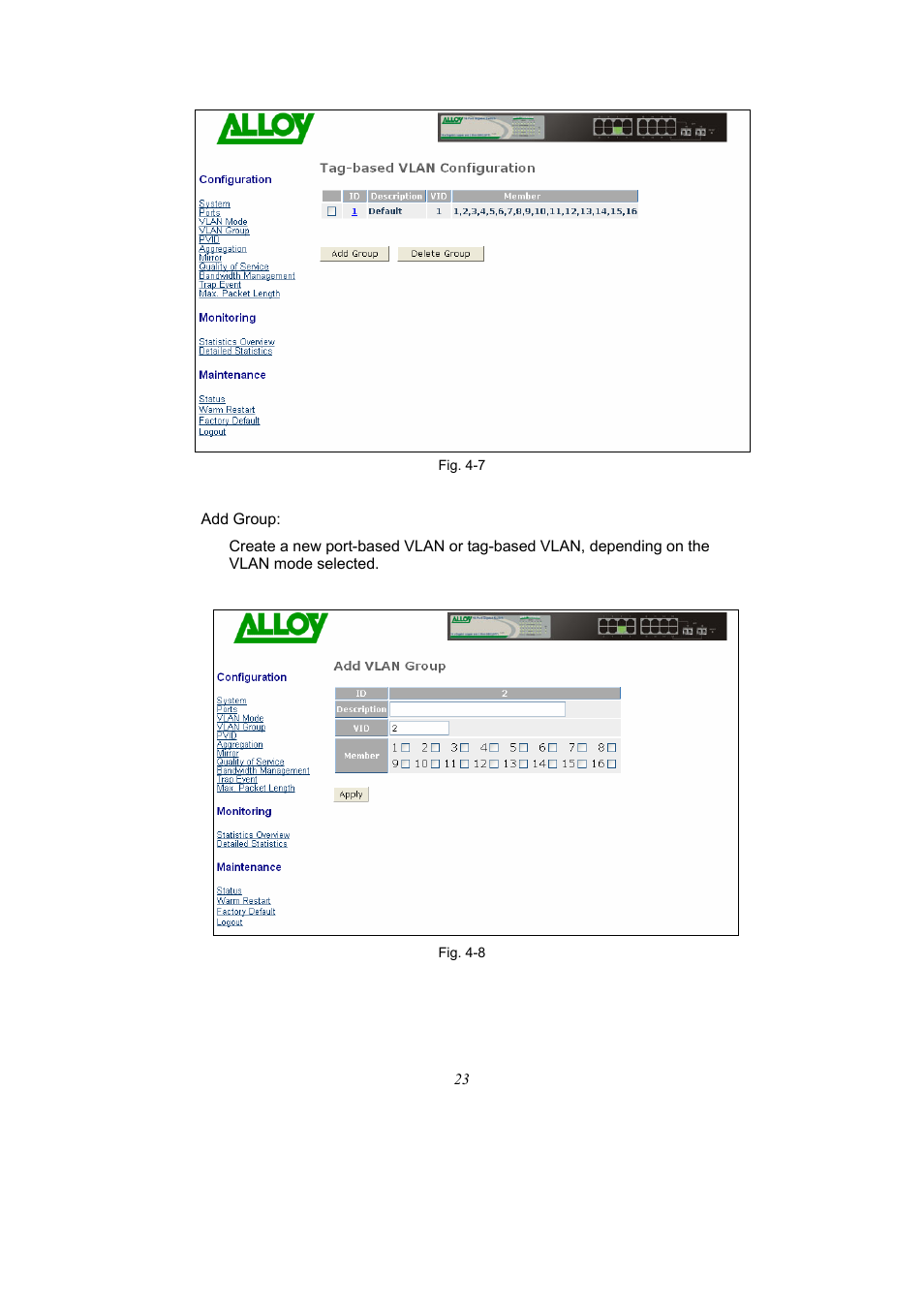 Alloy Computer Products 16-PORT GIGABIT WEB SMART SWITCH GSS-16T2SFP User Manual | Page 29 / 66