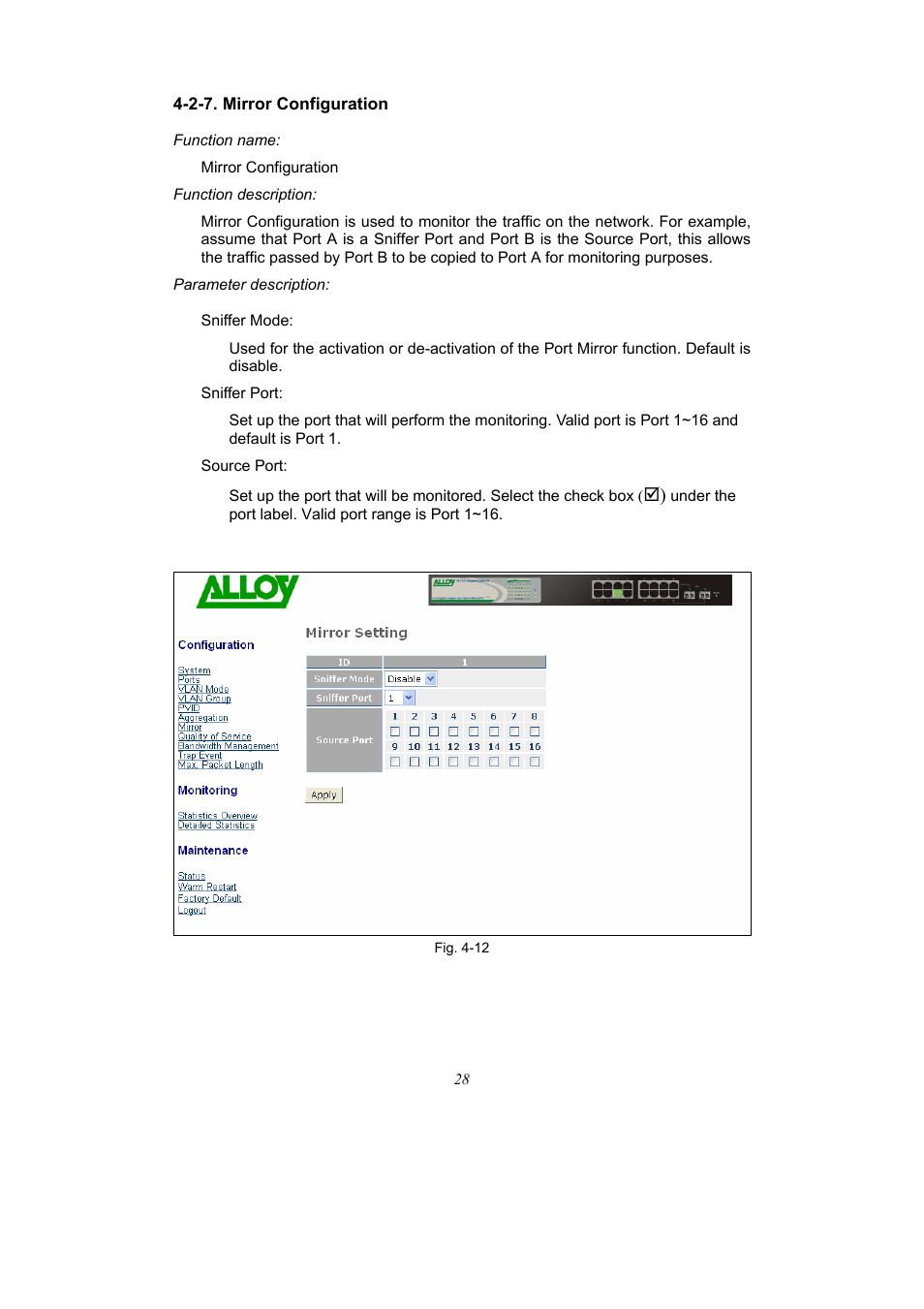 Alloy Computer Products 16-PORT GIGABIT WEB SMART SWITCH GSS-16T2SFP User Manual | Page 34 / 66