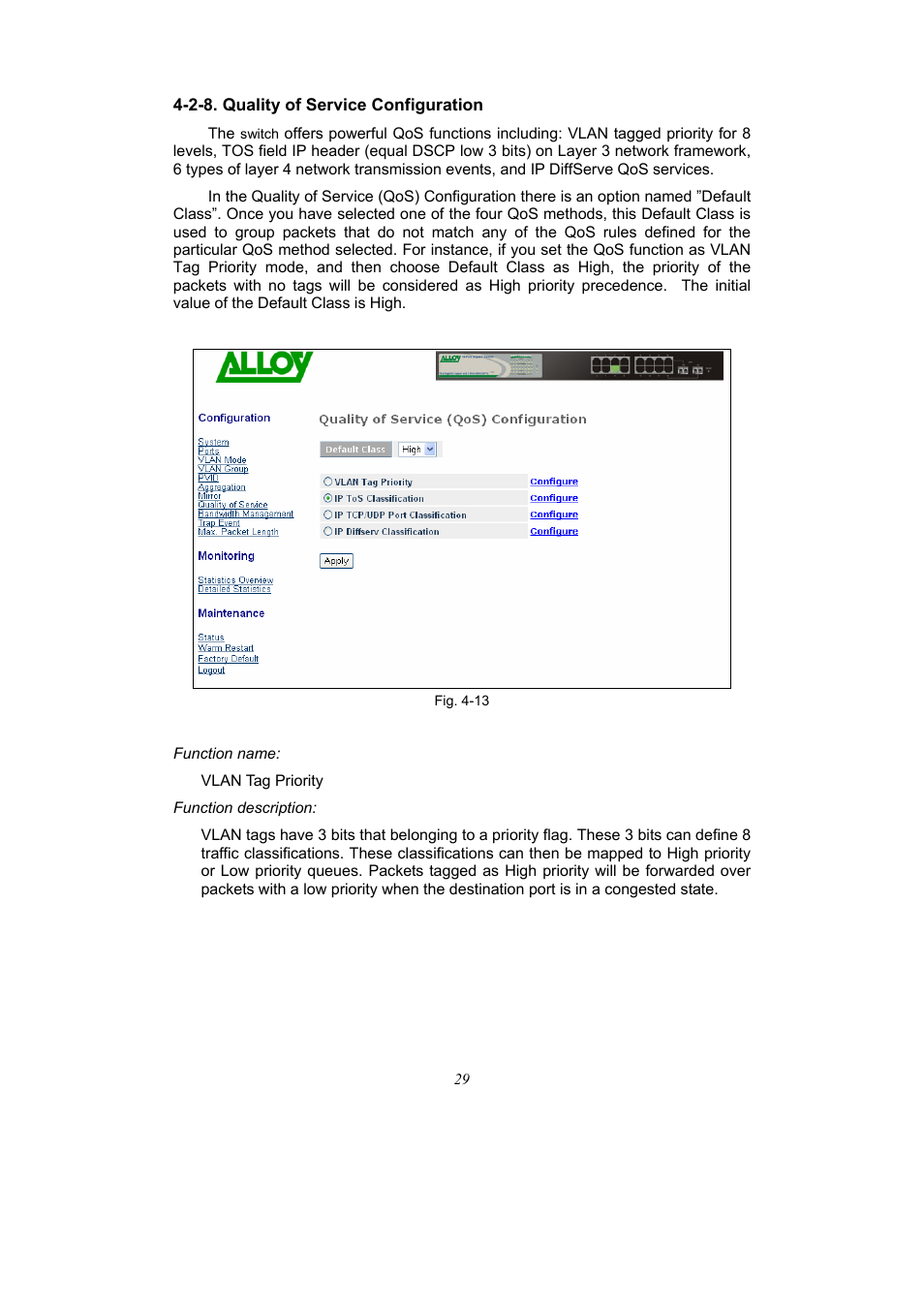 Alloy Computer Products 16-PORT GIGABIT WEB SMART SWITCH GSS-16T2SFP User Manual | Page 35 / 66