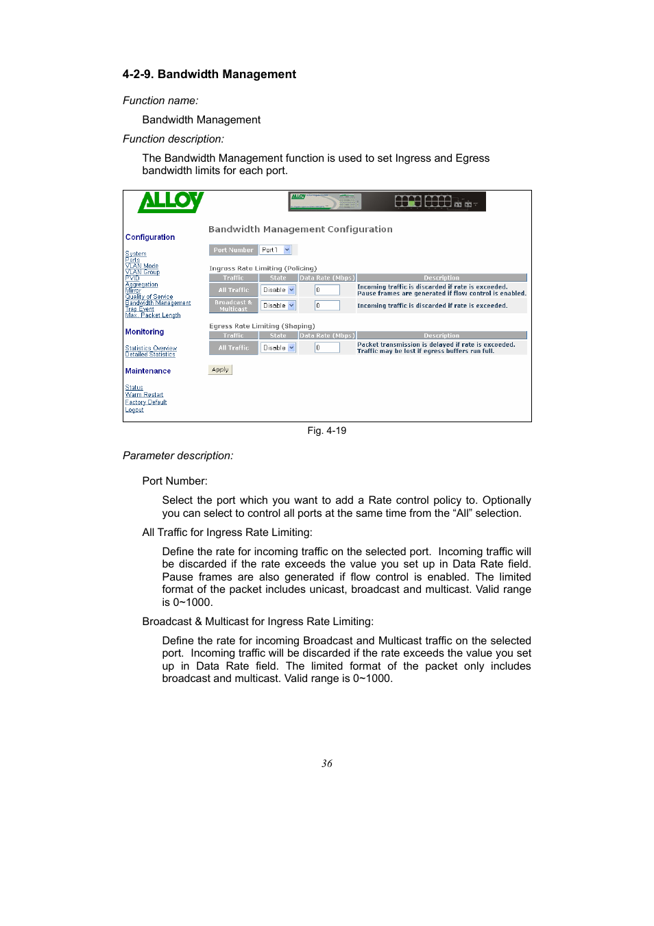 Alloy Computer Products 16-PORT GIGABIT WEB SMART SWITCH GSS-16T2SFP User Manual | Page 42 / 66