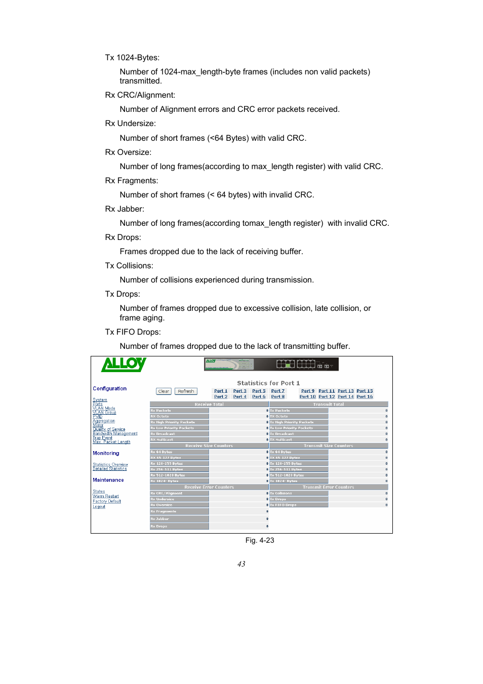 Alloy Computer Products 16-PORT GIGABIT WEB SMART SWITCH GSS-16T2SFP User Manual | Page 49 / 66