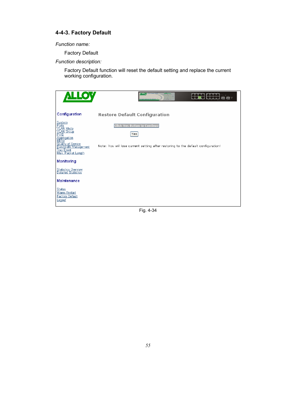Alloy Computer Products 16-PORT GIGABIT WEB SMART SWITCH GSS-16T2SFP User Manual | Page 61 / 66
