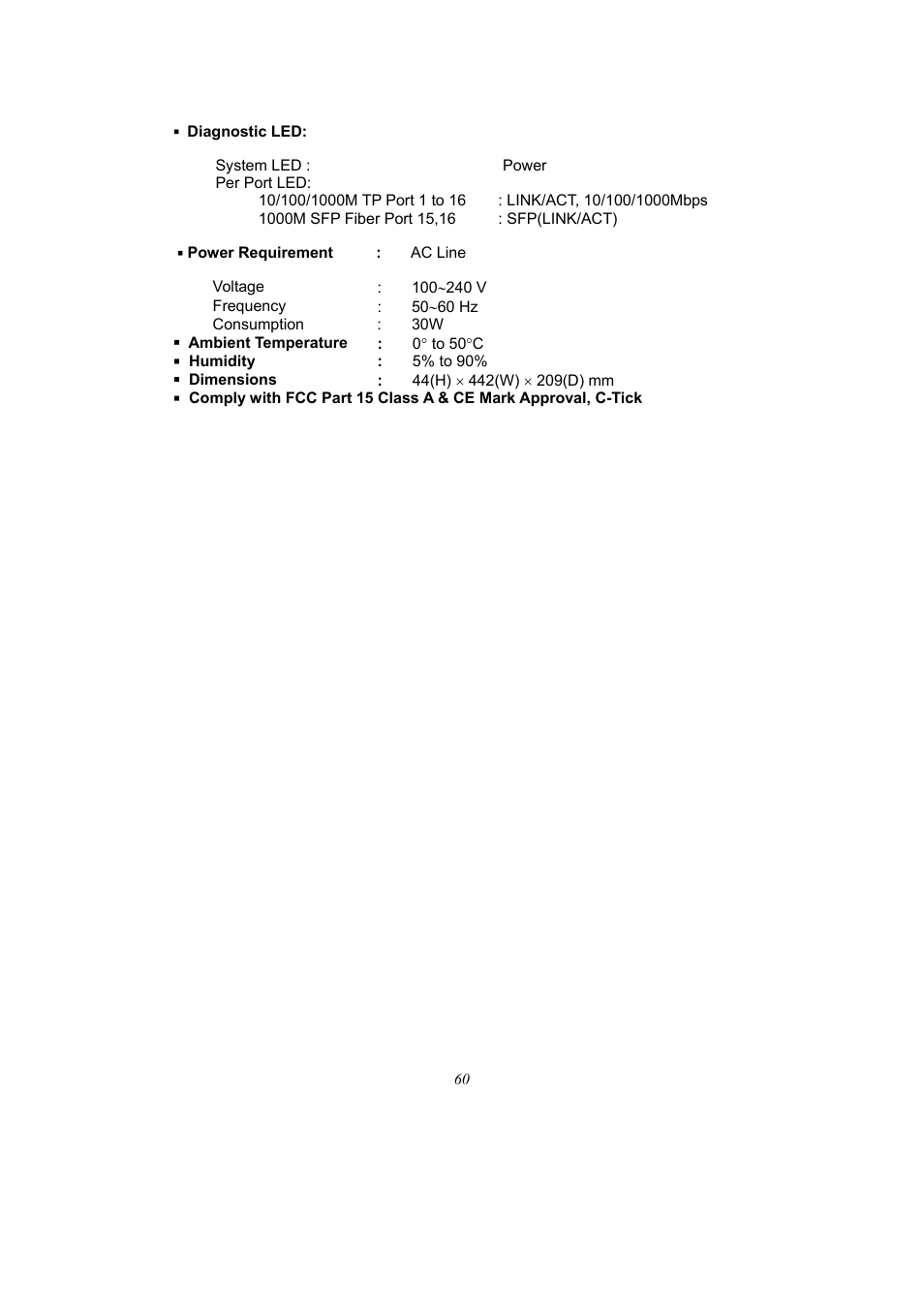 Alloy Computer Products 16-PORT GIGABIT WEB SMART SWITCH GSS-16T2SFP User Manual | Page 66 / 66