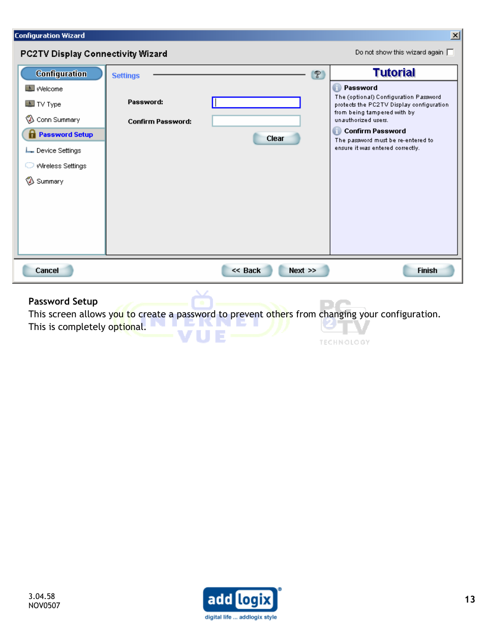 Addlogix IV-2020 User Manual | Page 13 / 29