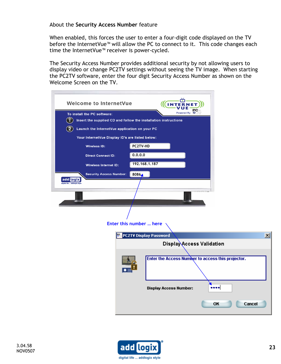 Addlogix IV-2020 User Manual | Page 23 / 29
