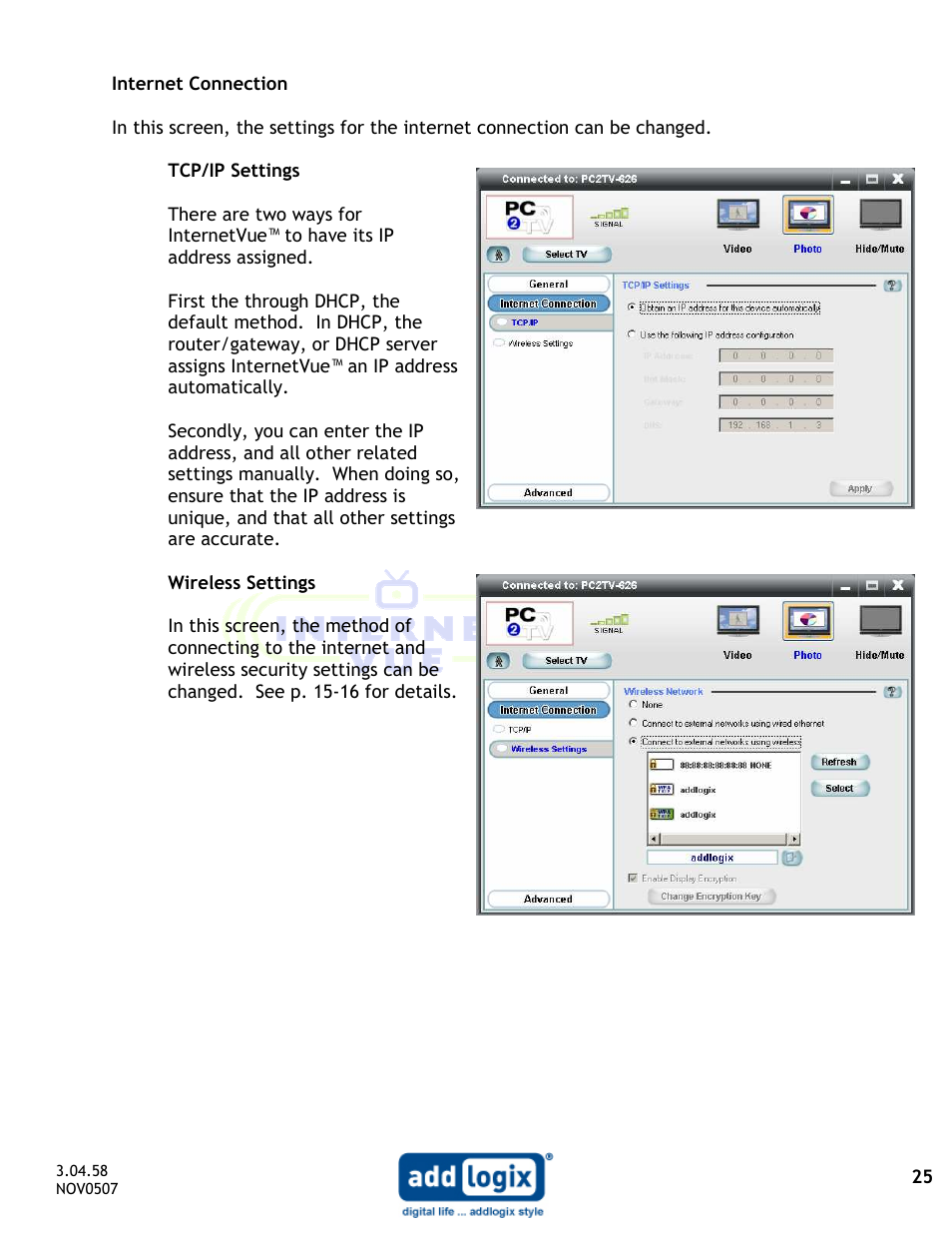 Addlogix IV-2020 User Manual | Page 25 / 29