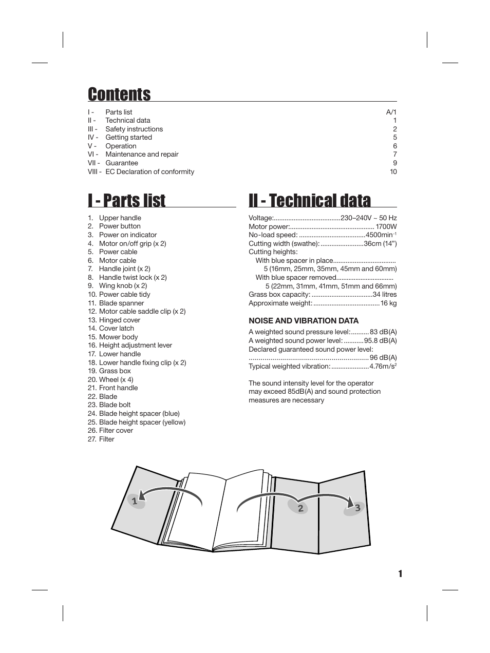 MAC Allister MAC1700RMA User Manual | Page 3 / 9