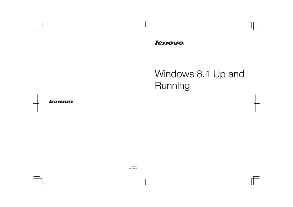 Windows 8.1 up and running | Lenovo IdeaPad Z500 Notebook User Manual | Page 22 / 22