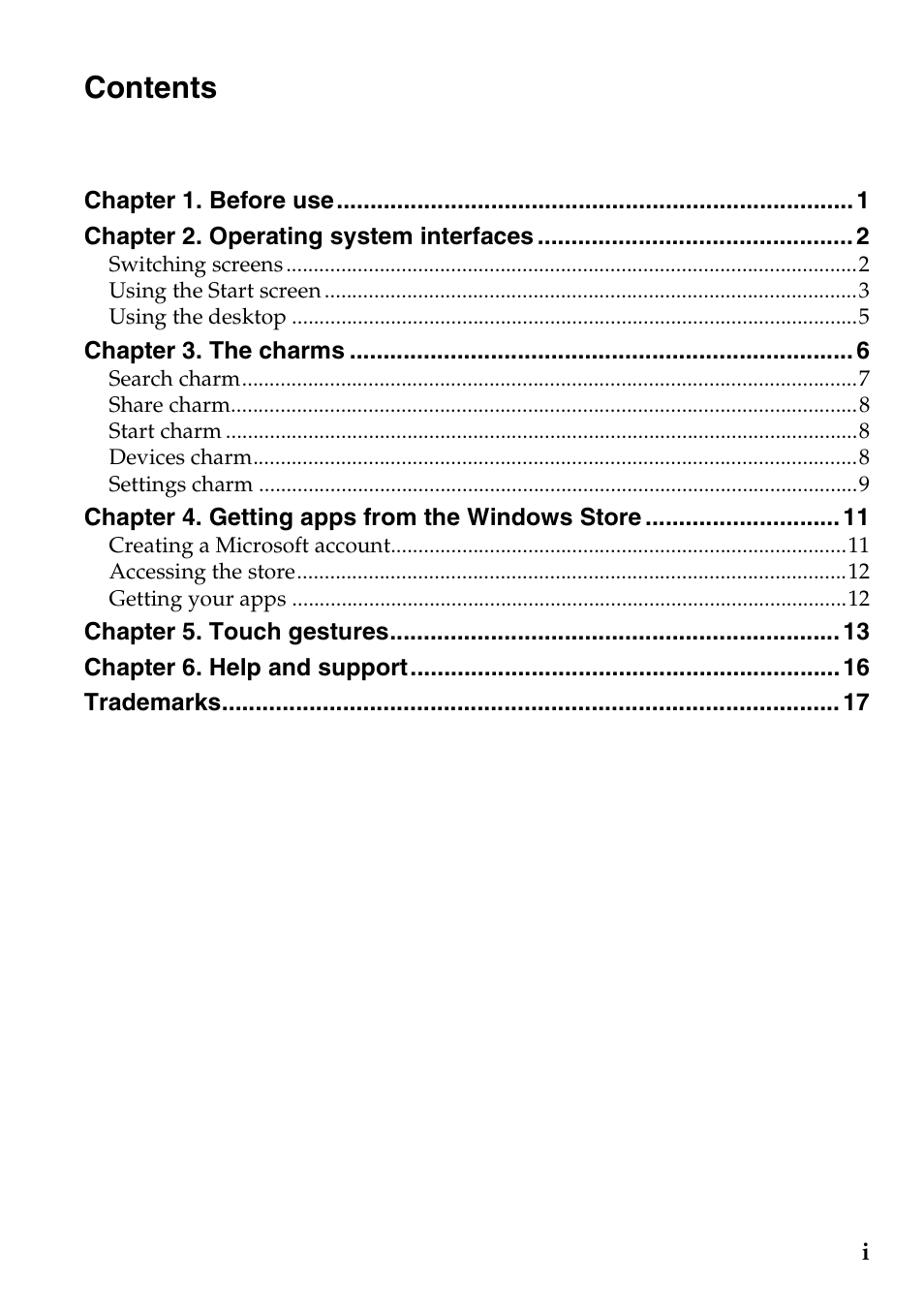 Lenovo IdeaPad Z500 Notebook User Manual | Page 3 / 22