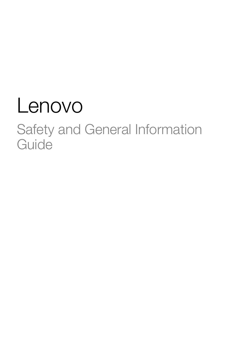 Lenovo | Lenovo Safety and General Information Guide User Manual | Page 2 / 49