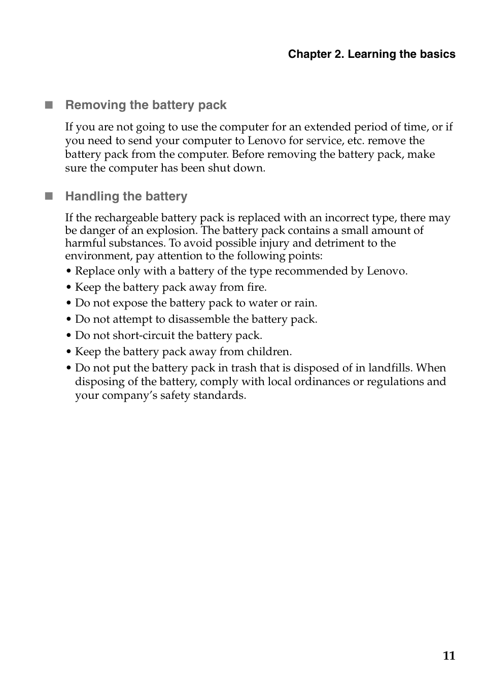 Lenovo G465 Notebook User Manual | Page 15 / 70