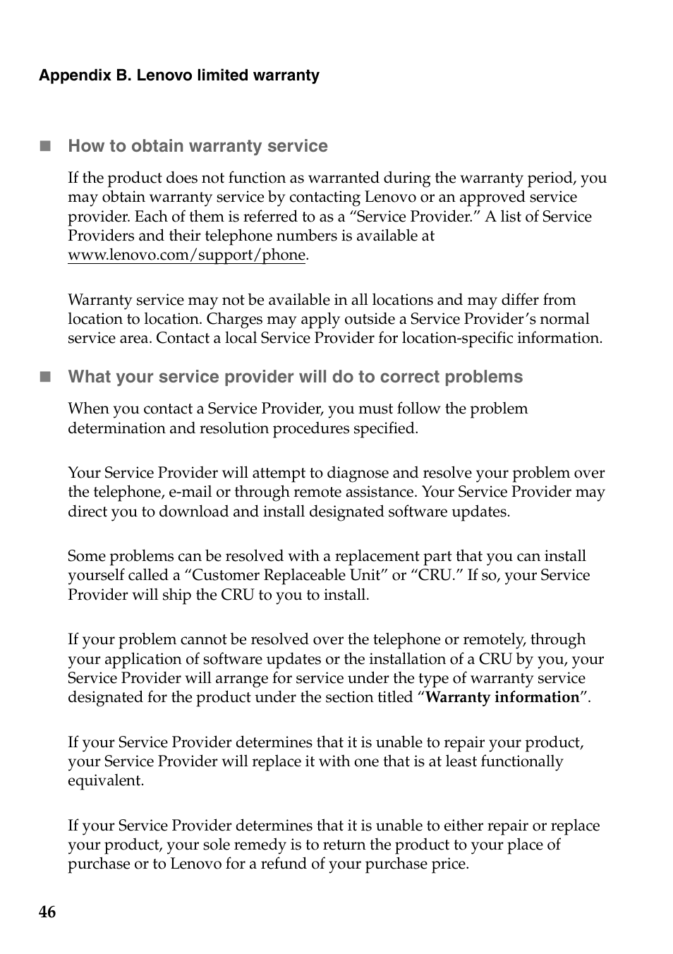 Lenovo G465 Notebook User Manual | Page 50 / 70