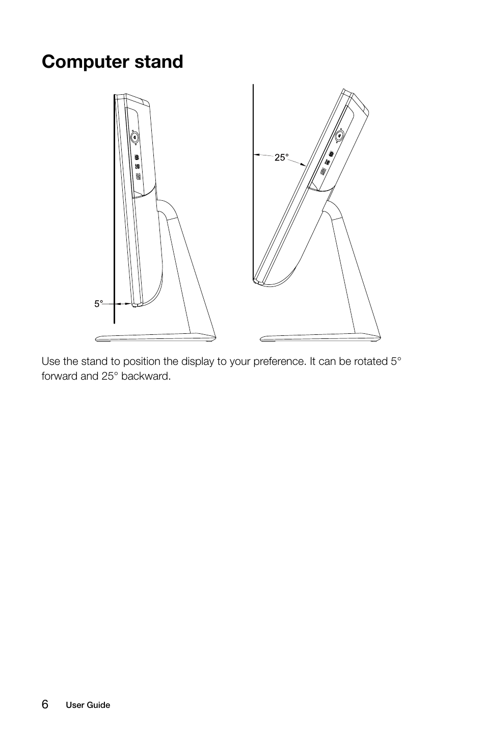 Computer stand | Lenovo C540 Touch All-in-One User Manual | Page 11 / 61