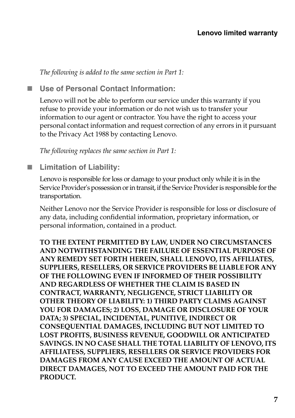 Lenovo Yoga 2 11 Notebook Lenovo User Manual | Page 7 / 22