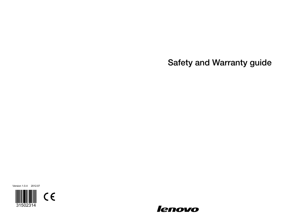 Lenovo H530 Desktop User Manual | 47 pages