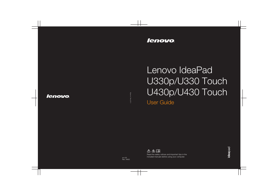 Lenovo IdeaPad U330p Notebook User Manual | 36 pages