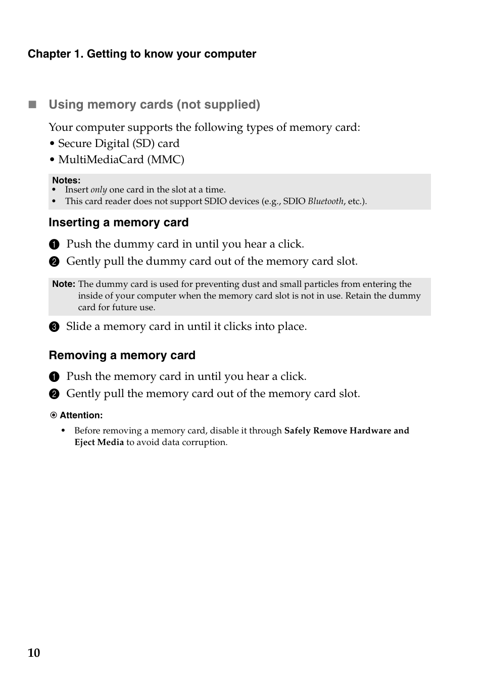 Lenovo IdeaPad U330p Notebook User Manual | Page 14 / 36