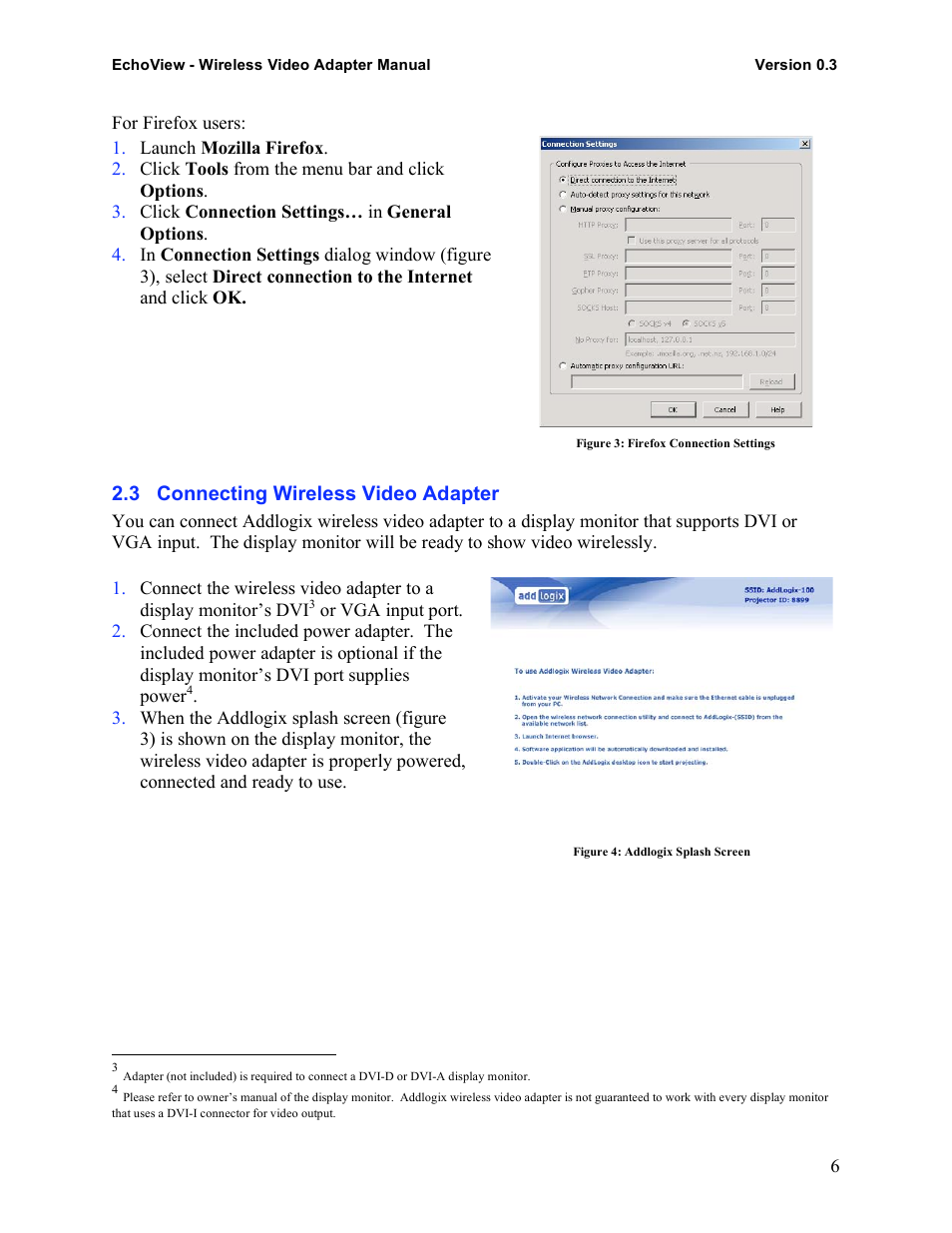 Addlogix EchoView - Wireless Video Adapter User Manual | Page 6 / 13