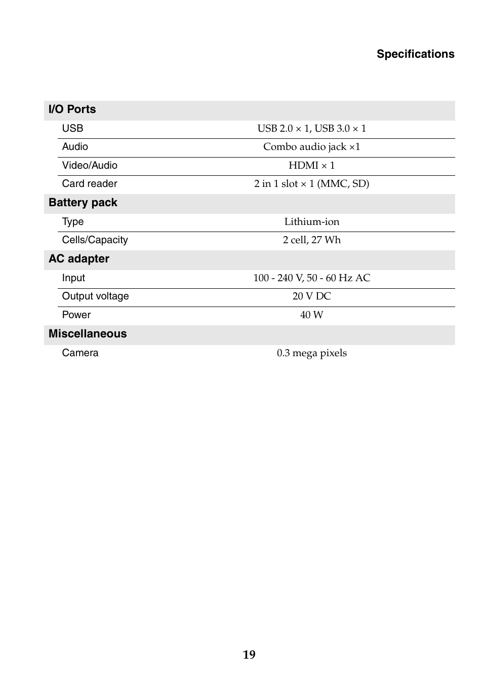 Lenovo IdeaPad S200 User Manual | Page 19 / 20