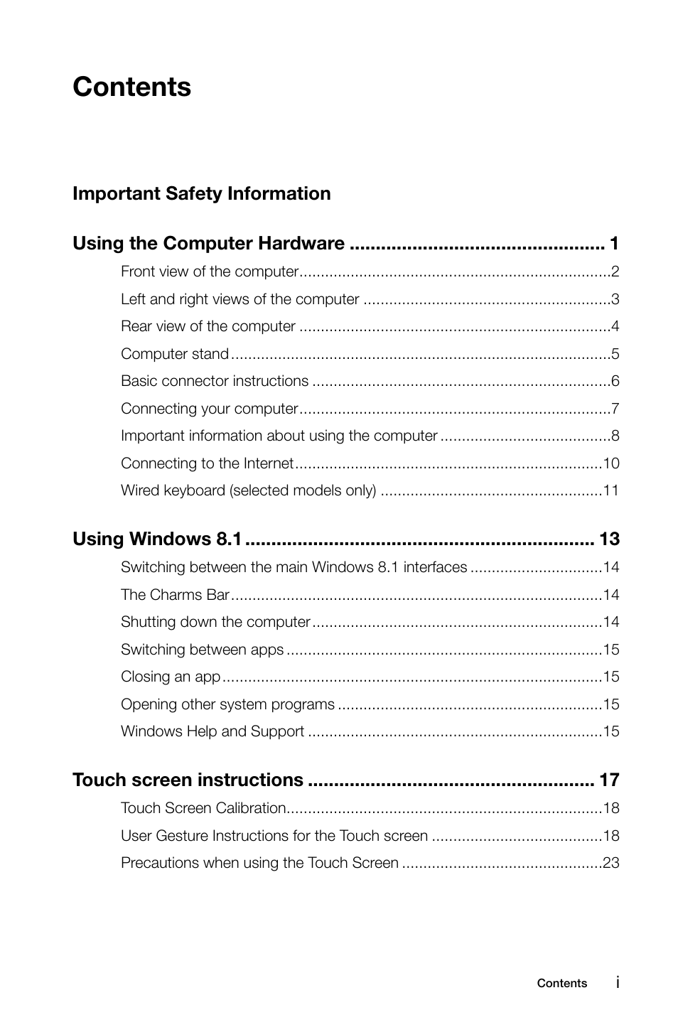 Lenovo IdeaCentre B350 All-in-One User Manual | Page 4 / 63