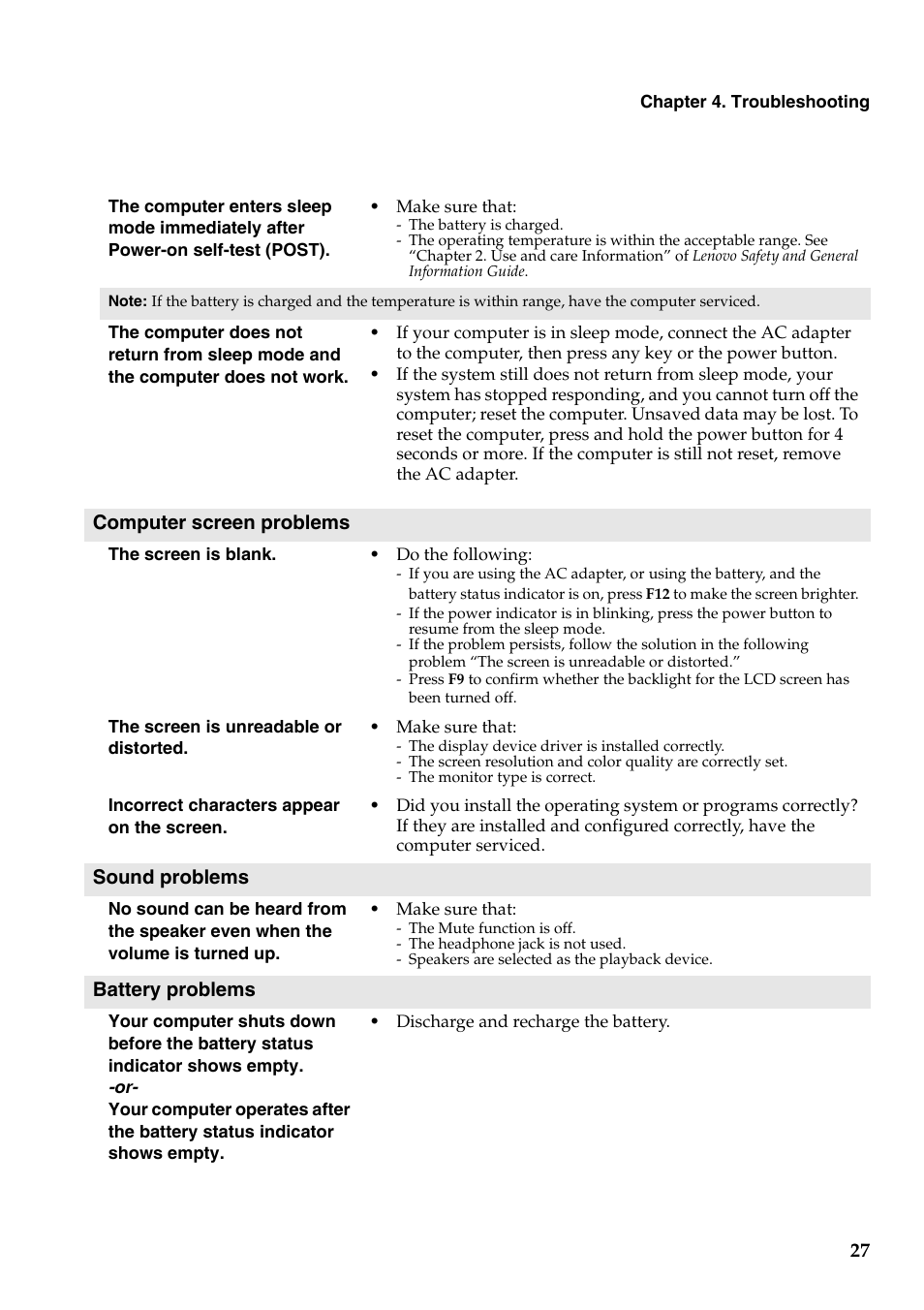 Lenovo IdeaPad Z400 Notebook User Manual | Page 31 / 35