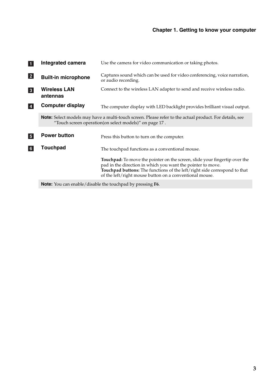 Lenovo IdeaPad Z400 Notebook User Manual | Page 7 / 35