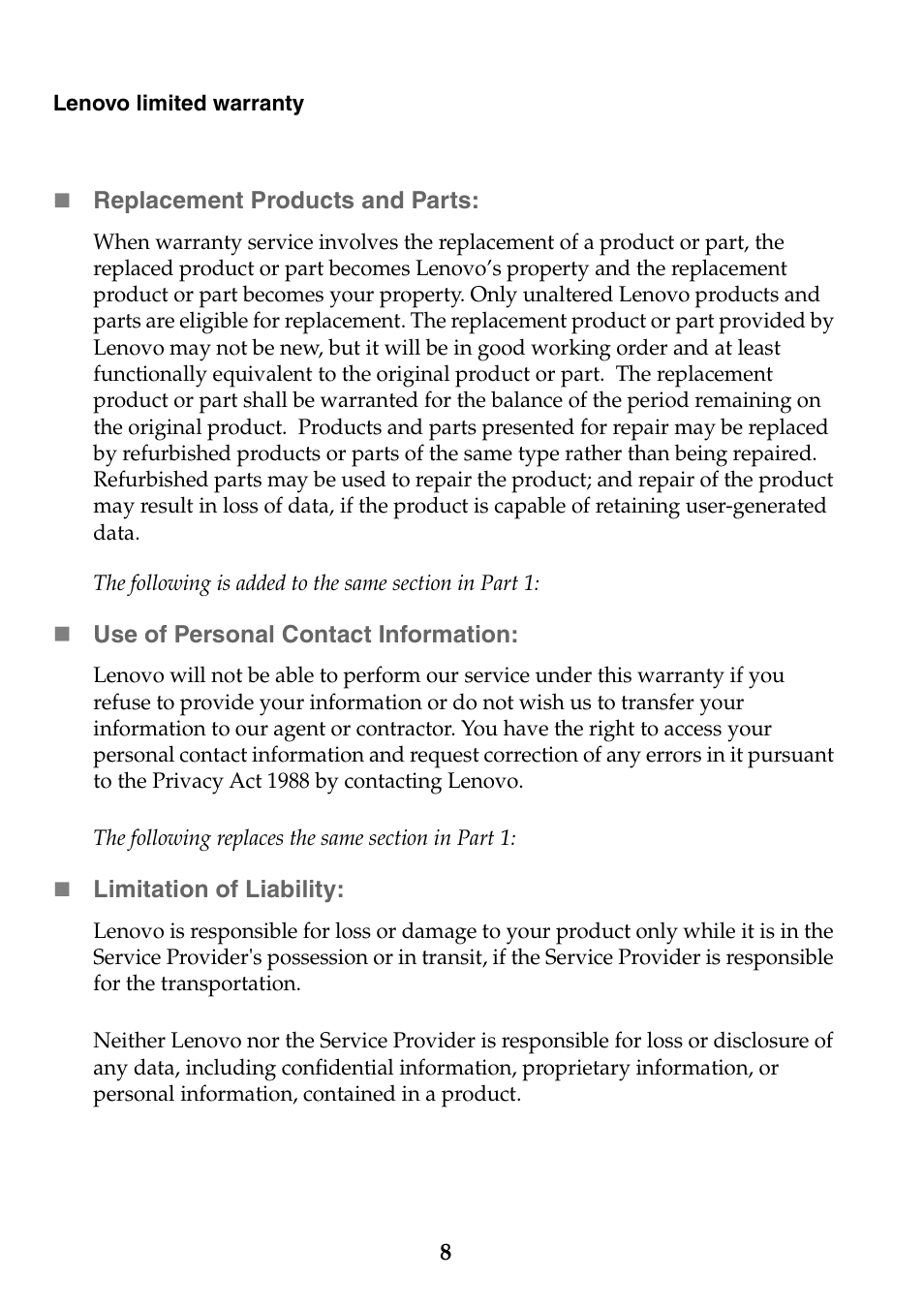 Lenovo IdeaPad U310 User Manual | Page 8 / 24