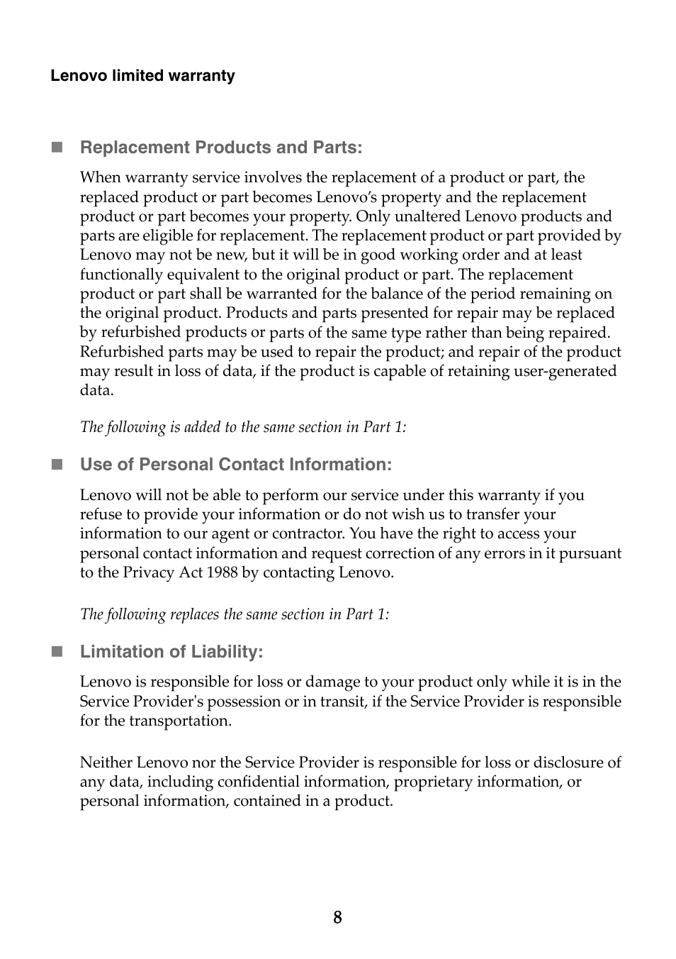 Lenovo B40-70 Notebook User Manual | Page 8 / 23