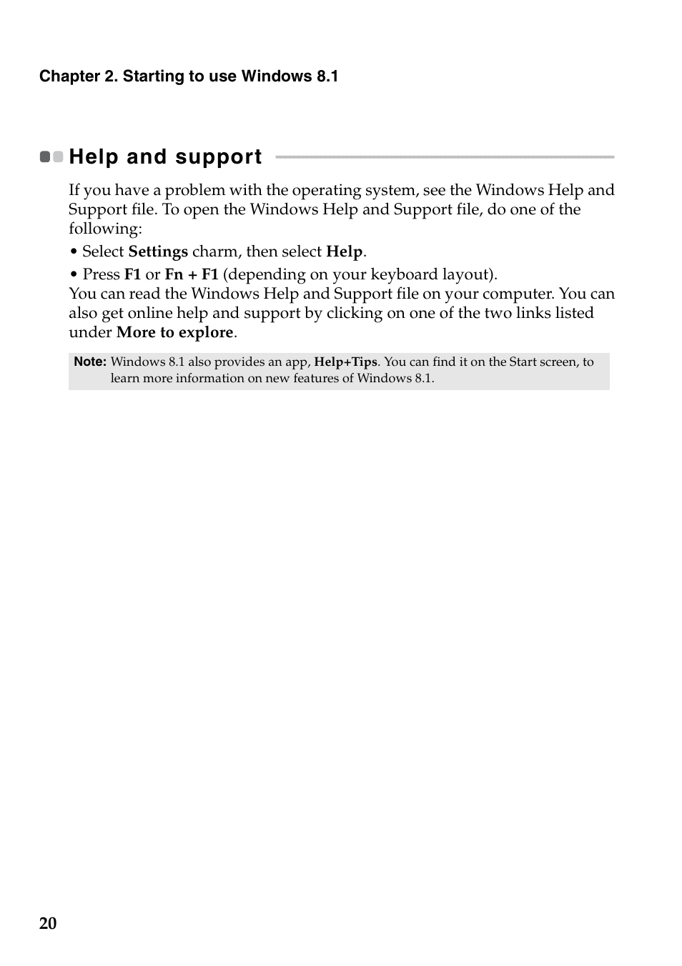 Help and support | Lenovo G405 Notebook User Manual | Page 24 / 46