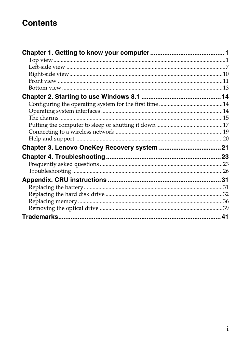 Lenovo G405 Notebook User Manual | Page 3 / 46