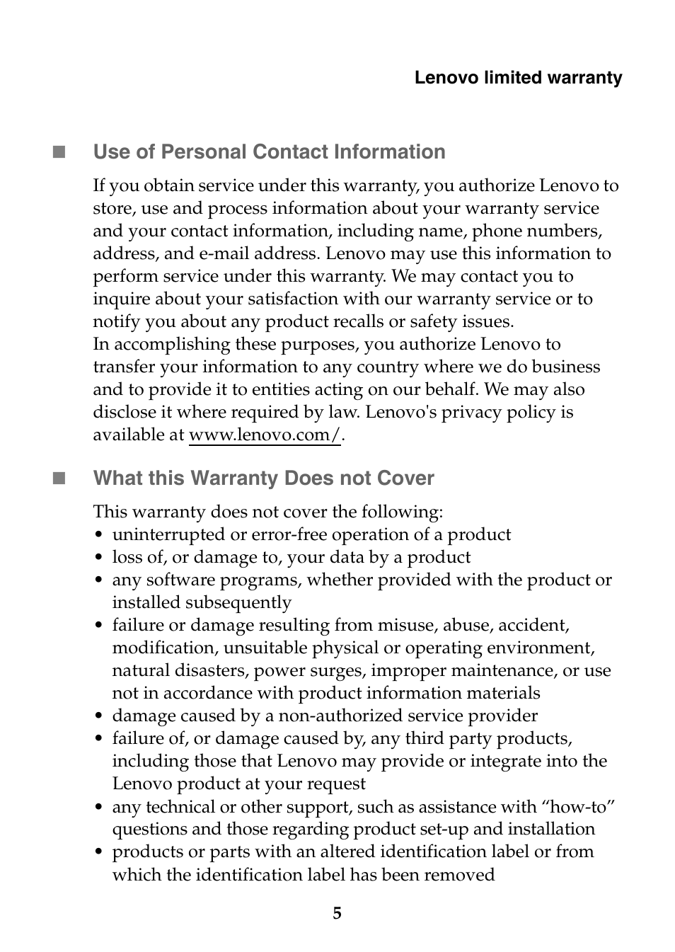 Lenovo Miix 2 11 Tablet Lenovo User Manual | Page 5 / 27