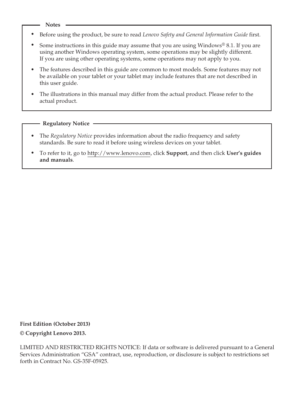 Lenovo Miix 2 8 Tablet Lenovo User Manual | Page 2 / 30