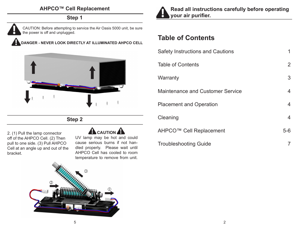 Air Oasis 5000 User Manual | Page 3 / 4